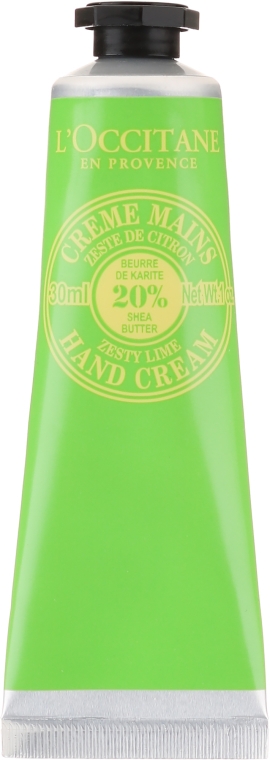 Limonkowy krem do rąk Masło shea - L'Occitane Zesty Lime Hand Cream — Zdjęcie N1