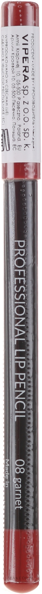 Kredka do ust - Vipera Professional Lip Pencil — Zdjęcie 08 - Garnet