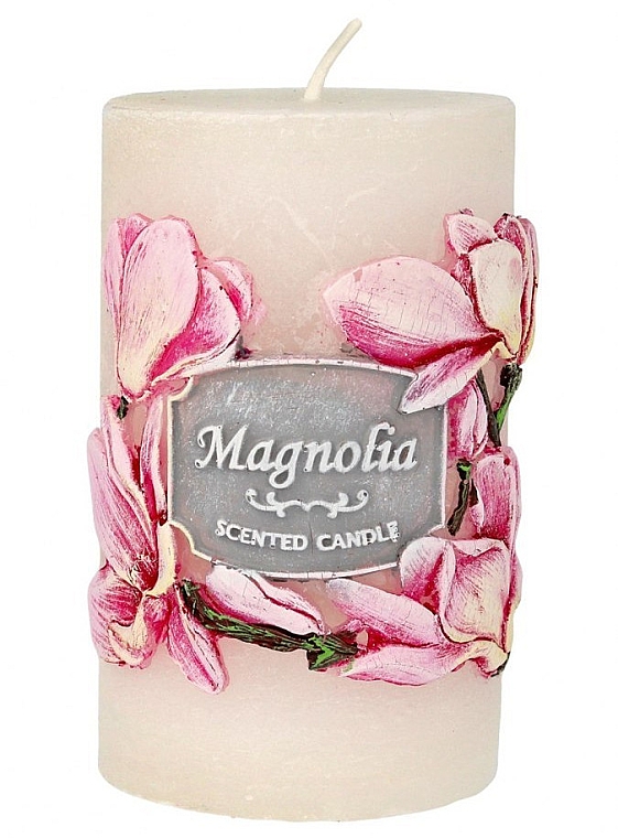 Świeca dekoracyjna, 7 x 11,5 cm, biała - Artman Garden Magnolia Candle — Zdjęcie N1