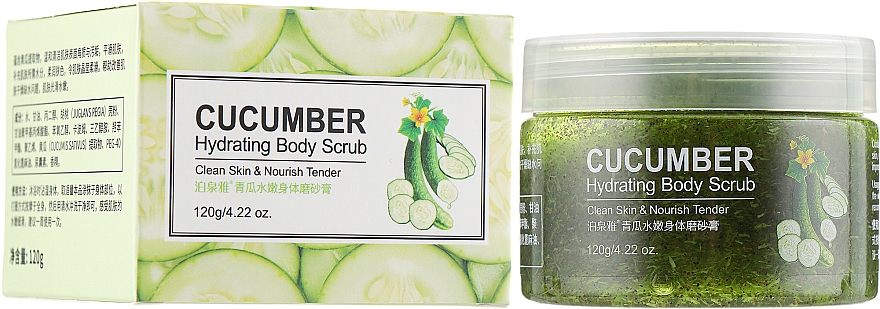 Peeling do ciała z ekstraktem z ogórka - Bioaqua Cucumber Hydrating Body Scrub