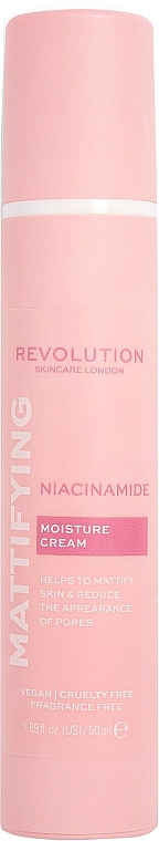 Matujący i nawilżający krem z niacynamidem - Revolution Skincare Niacinamide Mattifying Moisture Cream — Zdjęcie N1
