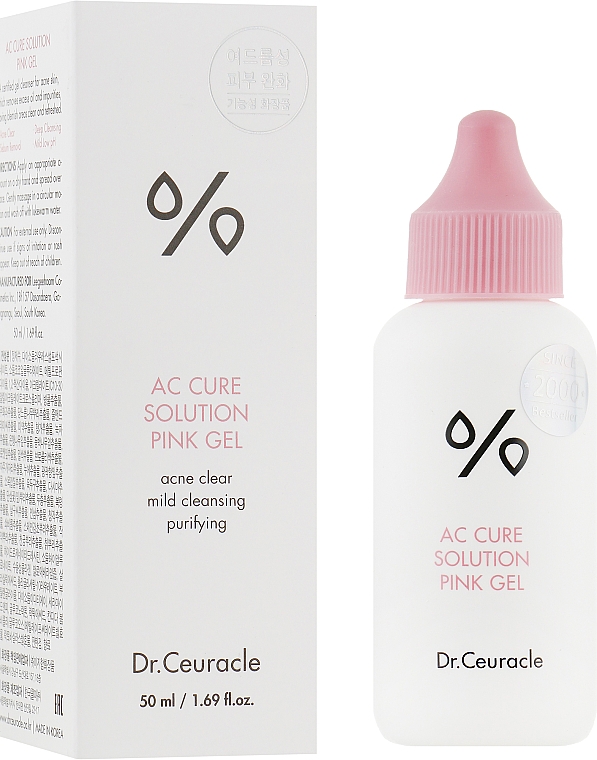 Oczyszczający żel myjący o działaniu sebo-regulującym - Dr.Ceuracle Ac Care Solution Pink Gel — Zdjęcie N1