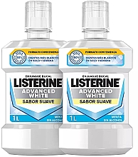 Kup Zestaw - Listerine Advanced White Mild Flavor (mouthwash/2x1000ml)