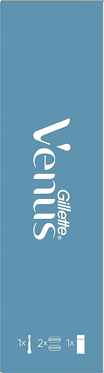 Zestaw - Gillette Venus Smooth (razor/1pc + refil/2pcs + shave/gel/75ml)  — Zdjęcie N3