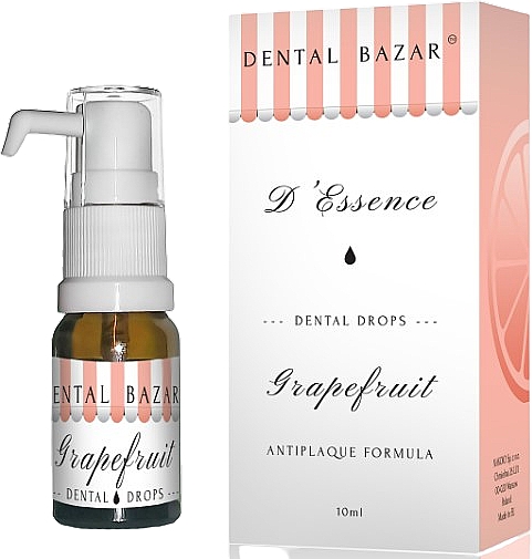 Skoncentrowane krople do czyszczenia zębów i pielęgnacji dziąseł Grejpfrut - Dental Bazar D'Essence Dental Drops Grapefruit — Zdjęcie N1