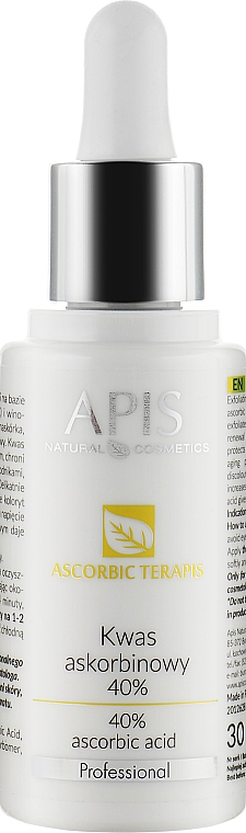 Kwas askorbinowy 40% - APIS Professional Ascorbic TerApis — Zdjęcie N1
