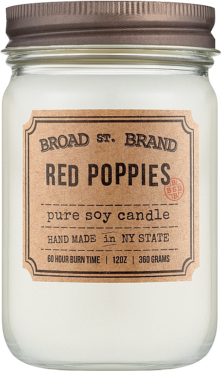 Kobo Broad St. Brand Red Poppies - Świeca zapachowa — Zdjęcie N1
