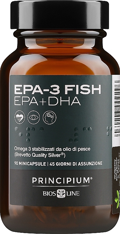 PRZECENA! Suplement diety Omega-3 - BiosLine Principium Epa 3 Fish EPA + DHA * — Zdjęcie N1