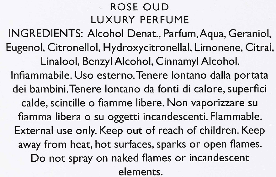 Teatro Fragranze Uniche Rose Oud Special Edition - Woda perfumowana — Zdjęcie N3