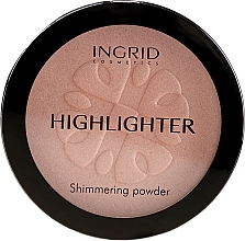 PRZECENA! Rozświetlający puder w kompakcie - Ingrid Cosmetics HD Beauty Innovation Shimmer Powder * — Zdjęcie N1