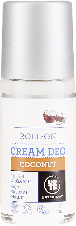 Organiczny kremowy dezodorant w kulce Kokos - Urtekram Coconut Cream Deodorant Roll-On — Zdjęcie N1