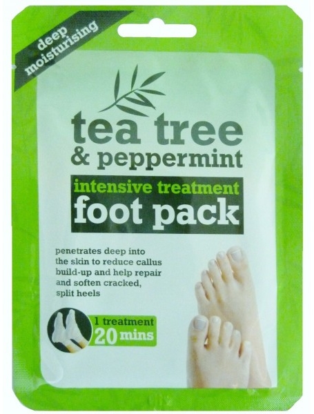 Maseczka do stóp Drzewo herbaciane i mięta pieprzowa - Xpel Marketing Ltd Tea Tree & Peppermint Deep Moisturising Foot Pack — Zdjęcie N1