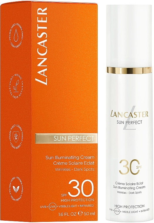 Filtr przeciwsłoneczny do twarzy - Lancaster Sun Perfect Sun Illuminating Cream SPF 30 — Zdjęcie N3
