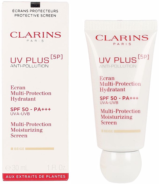 Krem przeciwsłoneczny - Clarins UV Plus Anti-Pollution Multi-Protection Moisturizing Screen SPF50 — Zdjęcie N4