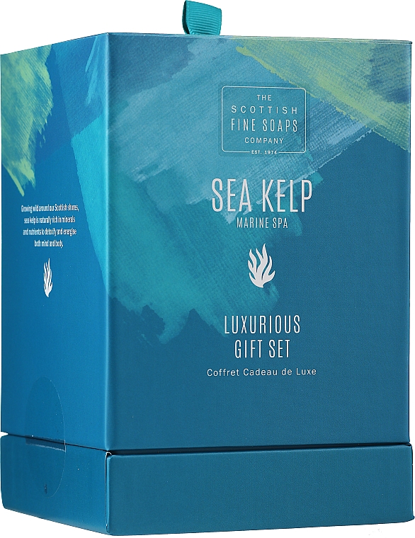 Zestaw - Scottish Fine Soaps Sea Kelp Marine Spa Luxurious Gift Set(b/cr 75 ml + b/peel 75 ml + sh/cr 75 ml + soap 40 g) — Zdjęcie N1