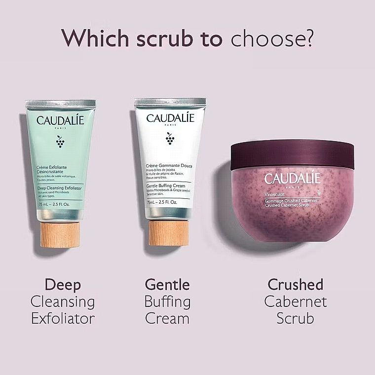 Scrub do ciała Paczula i czarny pieprz - Caudalie Vinosculpt Crushed Cabernet Scrub — Zdjęcie N5