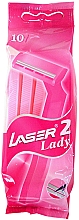 Kup Jednorazowe maszynki do golenia dla kobiet, 10 szt. - Laser 2 Lady Twin Blade Razors