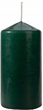 Świeca cylindryczna 60x120 mm, zielona - Bispol — Zdjęcie N1