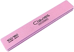 Pilnik do paznokci 100/180, różowy - Clavier — Zdjęcie N1