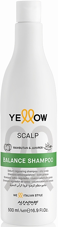 Prostujący szampon termoochronny do włosów - Yellow Scalp Balance Shampoo — Zdjęcie N1
