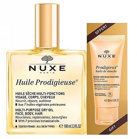 Zestaw dla mężczyzn - Nuxe Huile Prodigieuse (oil/100ml + sh/oil/30ml) — Zdjęcie N1