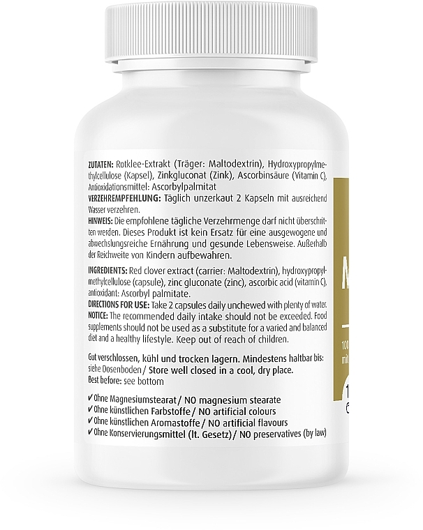 Suplement diety MenoVital plus, 460 mg - ZeinPharma MenoVital Plus Capsules — Zdjęcie N2