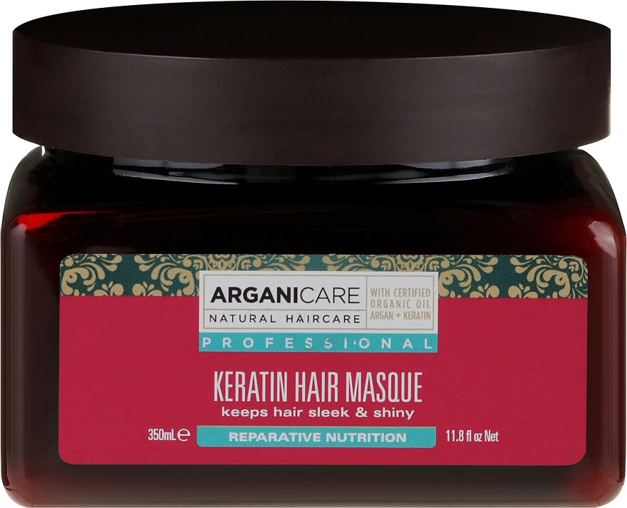 Wygładzająca maska do włosów suchych - Arganicare Keratin Hair Mask