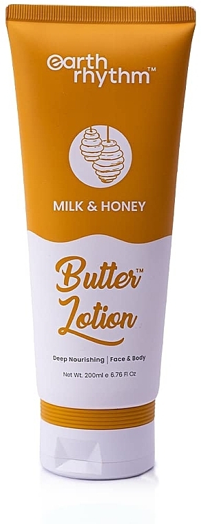 Balsam do ciała Mleko i Miód - Earth Rhythm Milk & Honey Butter Lotion — Zdjęcie N1