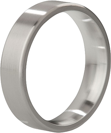 Pierścień erekcyjny 55 mm, matowy - Mystim Duke Strainless Steel Cock Ring  — Zdjęcie N2