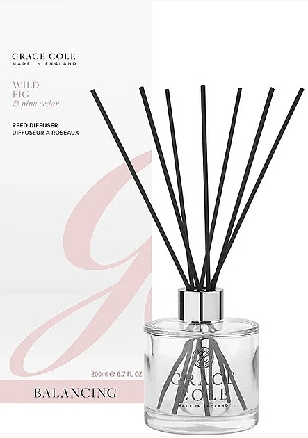 Dyfuzor zapachowy - Grace Cole Wild Fig & Pink Cedar Reed Diffuser — Zdjęcie N1