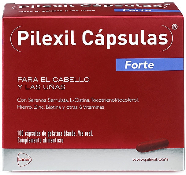 Suplement diety - Lacer Pilexil Forte Anticaida Capsulas — Zdjęcie N1