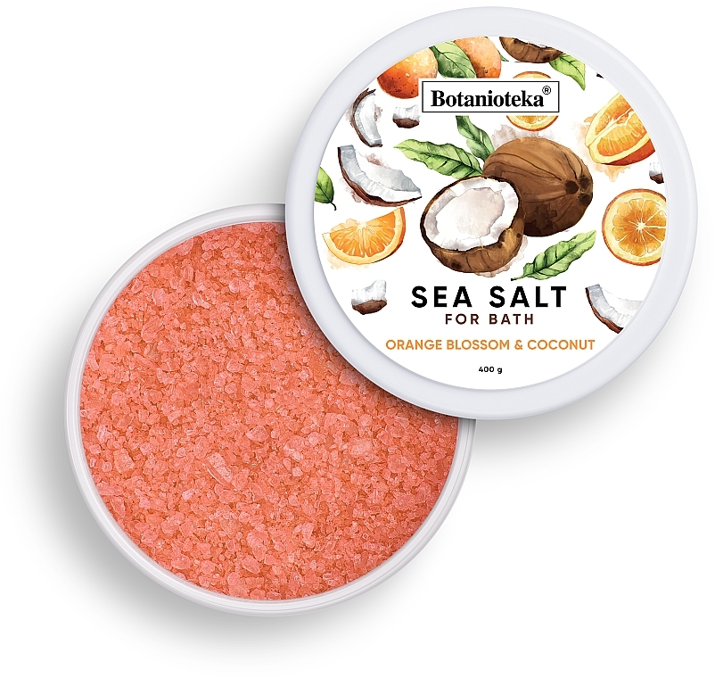 Sól do kąpieli, Kwiat pomarańczy i kokos - Botanioteka Orange Blossom & Coconut Bath Salt — Zdjęcie N1