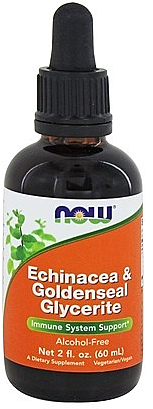 Suplement diety w kroplach Jeżówka - Now Foods Echinacea & Goldenseal Glycerite — Zdjęcie N1