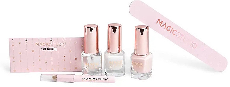 Zestaw do paznokci, 6 produktów - Magic Studio Rose Quartz french Nail Set — Zdjęcie N2