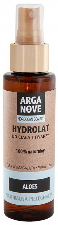 Naturalny hydrolat do ciała i twarzy Aloes - Arganove — Zdjęcie N1