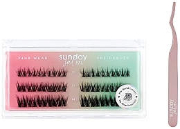 Zestaw - Lola's Lashes Soft Definition Pre-Glued Lashes Set (eyelashes/60pcs + applicator/1pcs) — Zdjęcie N1