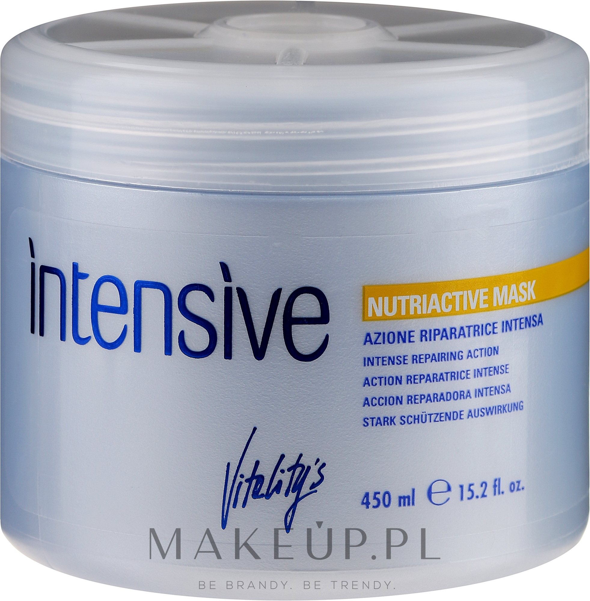 Odżywcza maska do włosów suchych i zniszczonych - Vitality's Intensive Nutriactive Mask — Zdjęcie 250 ml