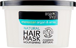 Naturalna maska odżywcza do włosów Argan i amla - Organic Shop Argan And Amla Hair Mask — Zdjęcie N2