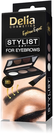 Zestaw do stylizacji brwi - Delia Cosmetics Eyebrow Expert Stylist Set — Zdjęcie N1