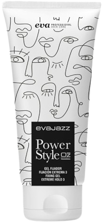 Utrwalający żel do włosów - Eva Profesional EvaJazz Power Style Fixing Gel Limited Edition — Zdjęcie N1