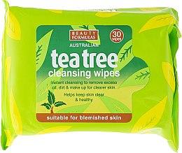 Kup Oczyszczające chusteczki do twarzy - Beauty Formulas Tea Tree Cleansing Wipes