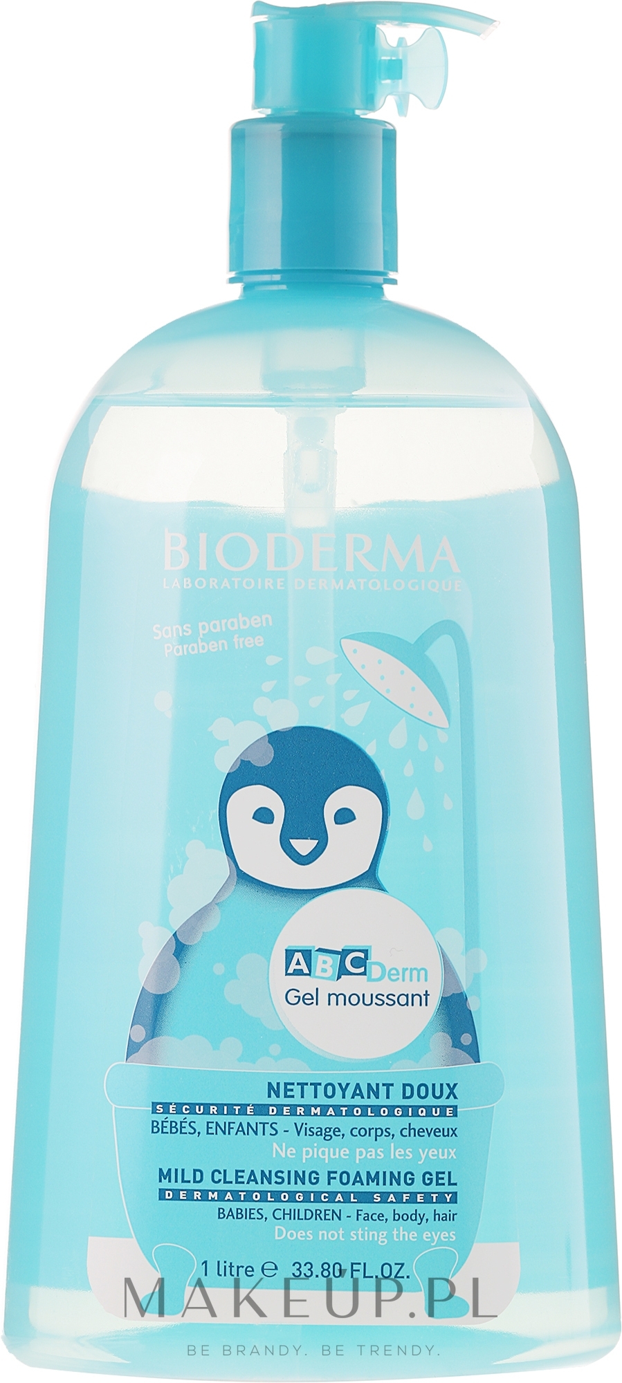 Łagodny żel myjący dla dzieci i niemowląt do włosów i całego ciała - Bioderma ABCDerm Mild Foaming Gel — Zdjęcie 200 ml