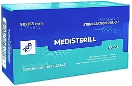 Torebki do sterylizacji narzędzi w autoklawie, samoprzylepne 9 x 16,5 cm, 200 szt. - MediSterill Self-Sealing Sterelization Pouch — Zdjęcie N1
