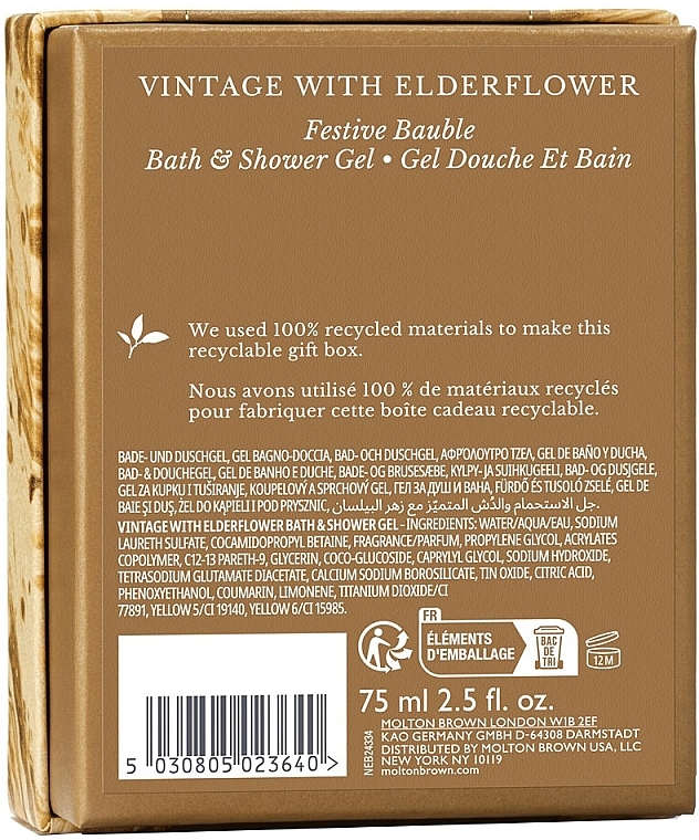 Molton Brown Vintage With Elderflower - Żel pod prysznic — Zdjęcie N3