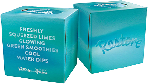 Chusteczki w pudełku, 48 szt., Restore - Kleenex Mindfulness Collection  — Zdjęcie N2