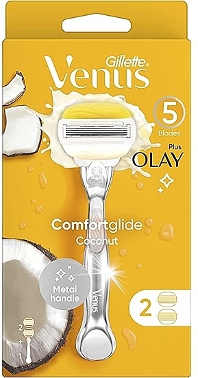 Maszynka do golenia + 2 wymienne ostrza - Gillette Venus Plus Olay — Zdjęcie N1