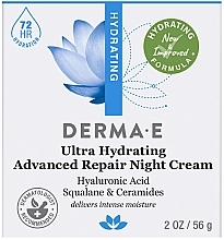 Nawilżający krem na noc z kwasem hialuronowym - Derma E Hydrating Night Cream — Zdjęcie N3