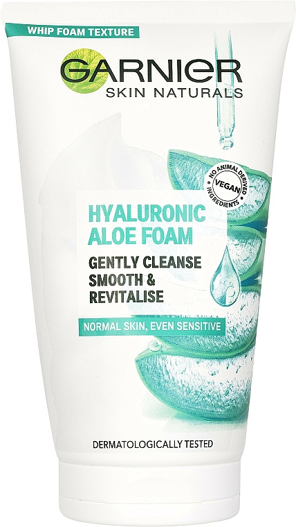 Oczyszczająca pianka do twarzy z kwasem hialuronowym i aloesem - Garnier Skin Naturals