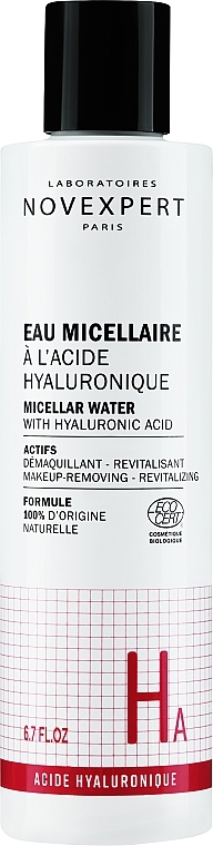 Woda micelarna z kwasem hialuronowym - Novexpert Hyaluronic Acid Micellar Water — Zdjęcie N2