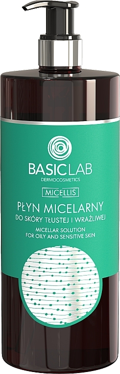 Płyn micelarny do twarzy do skóry tłustej i wrażliwej - BasicLab Dermocosmetics Micellis — Zdjęcie N1